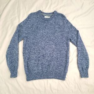 St John's Bay Mens Cozy Blue Knit Sweater Sweatshirt Size Large